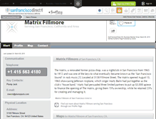 Tablet Screenshot of matrix-fillmore.sanfranciscodirect.info